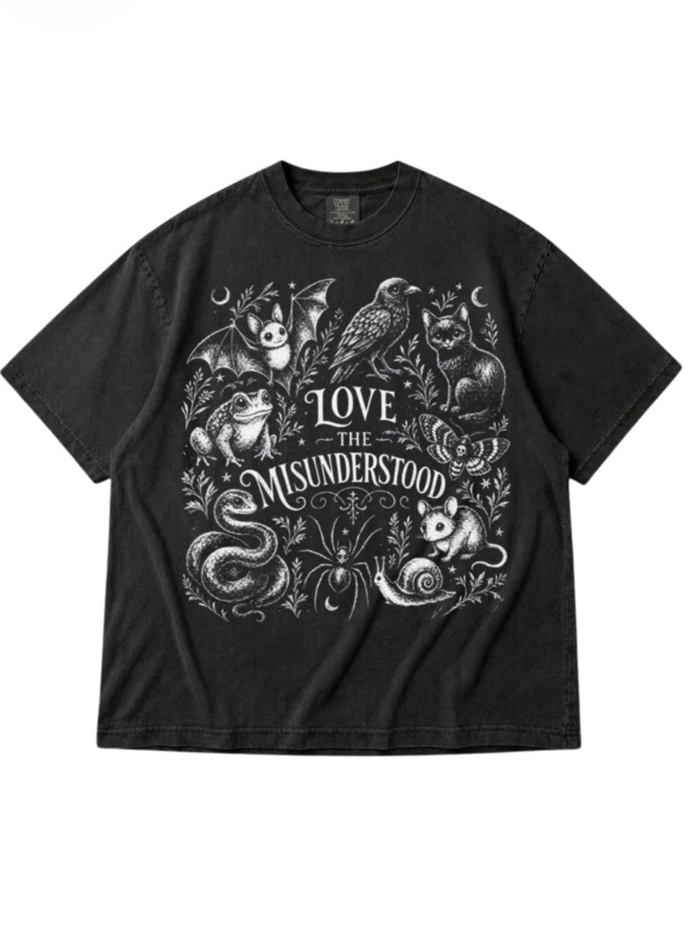 Black Graphic Tee - Love the Misunderstood